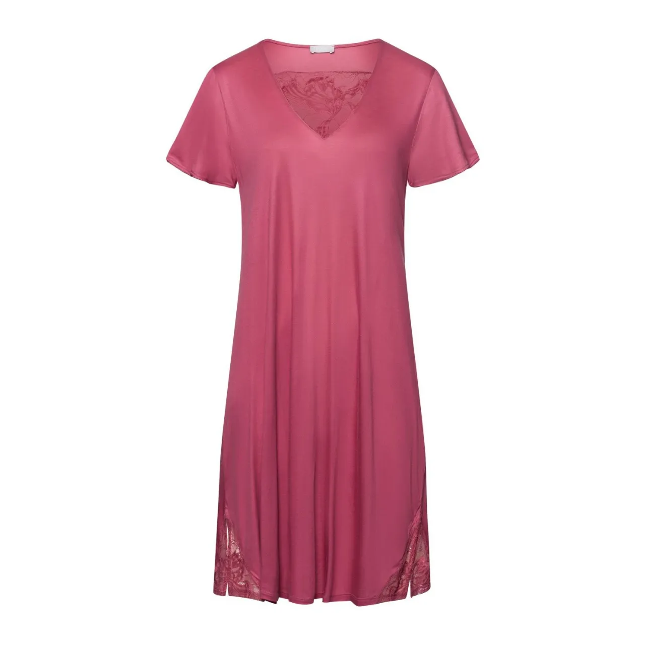 Eva Short Sleeve Nightdress in Rose Wine