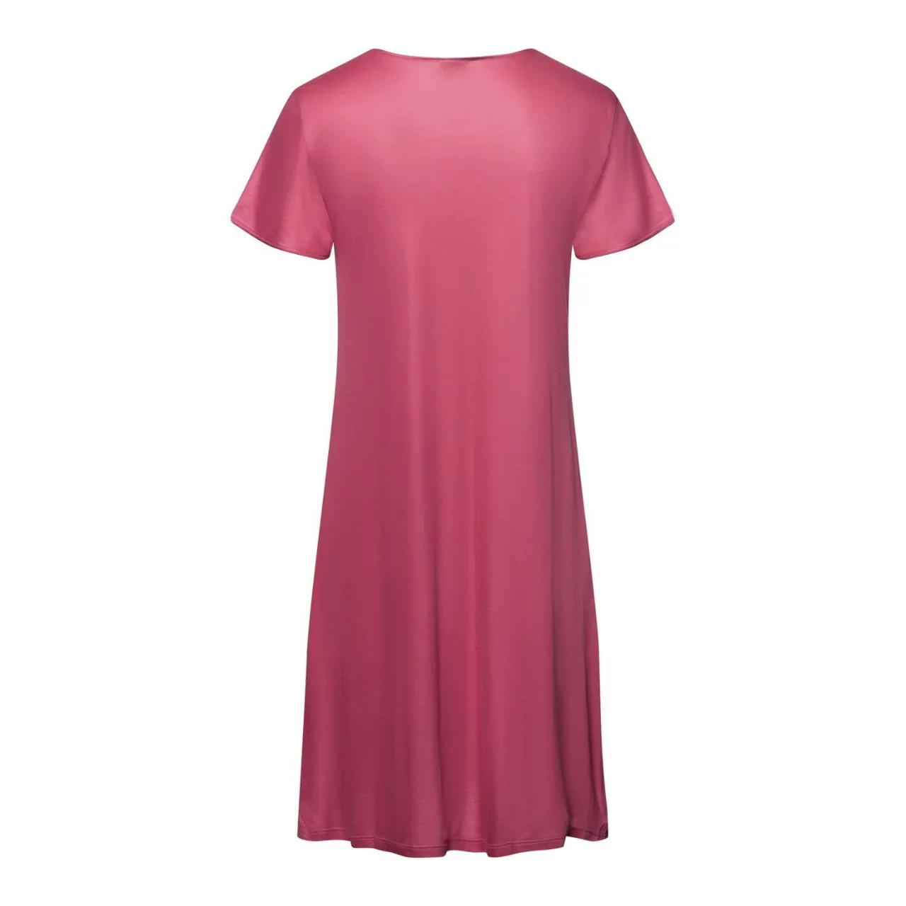 Eva Short Sleeve Nightdress in Rose Wine