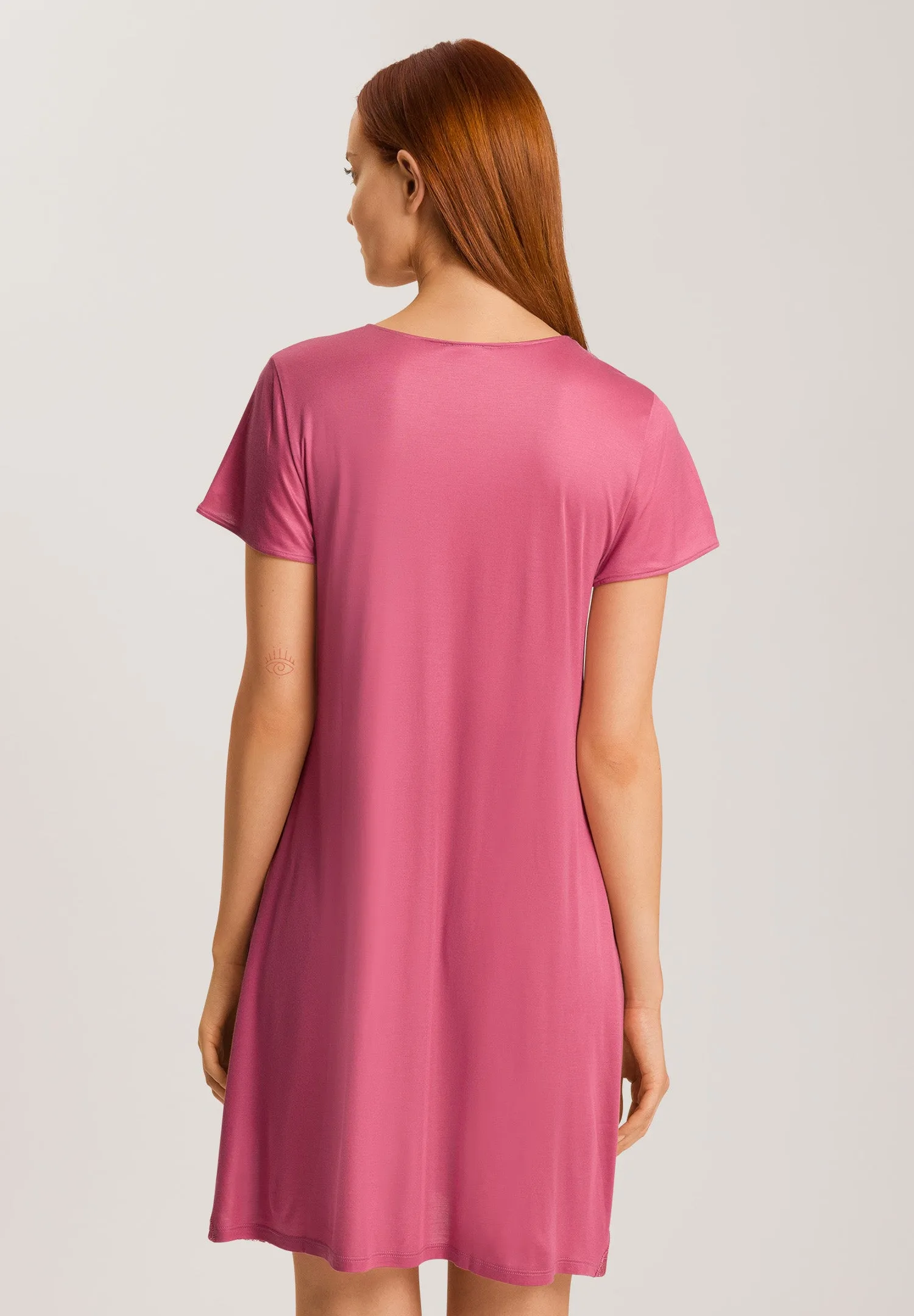 Eva TENCEL™ Lace Accented Nightgown | Rose Wine 74886-2414