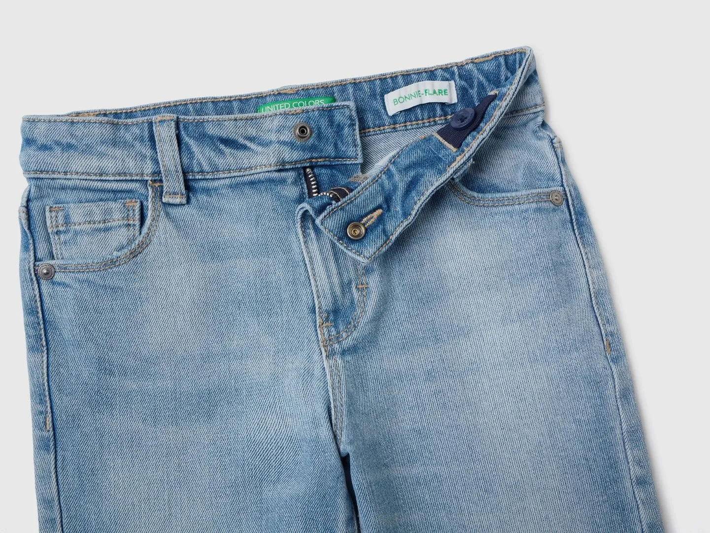 Five pocket flared jeans