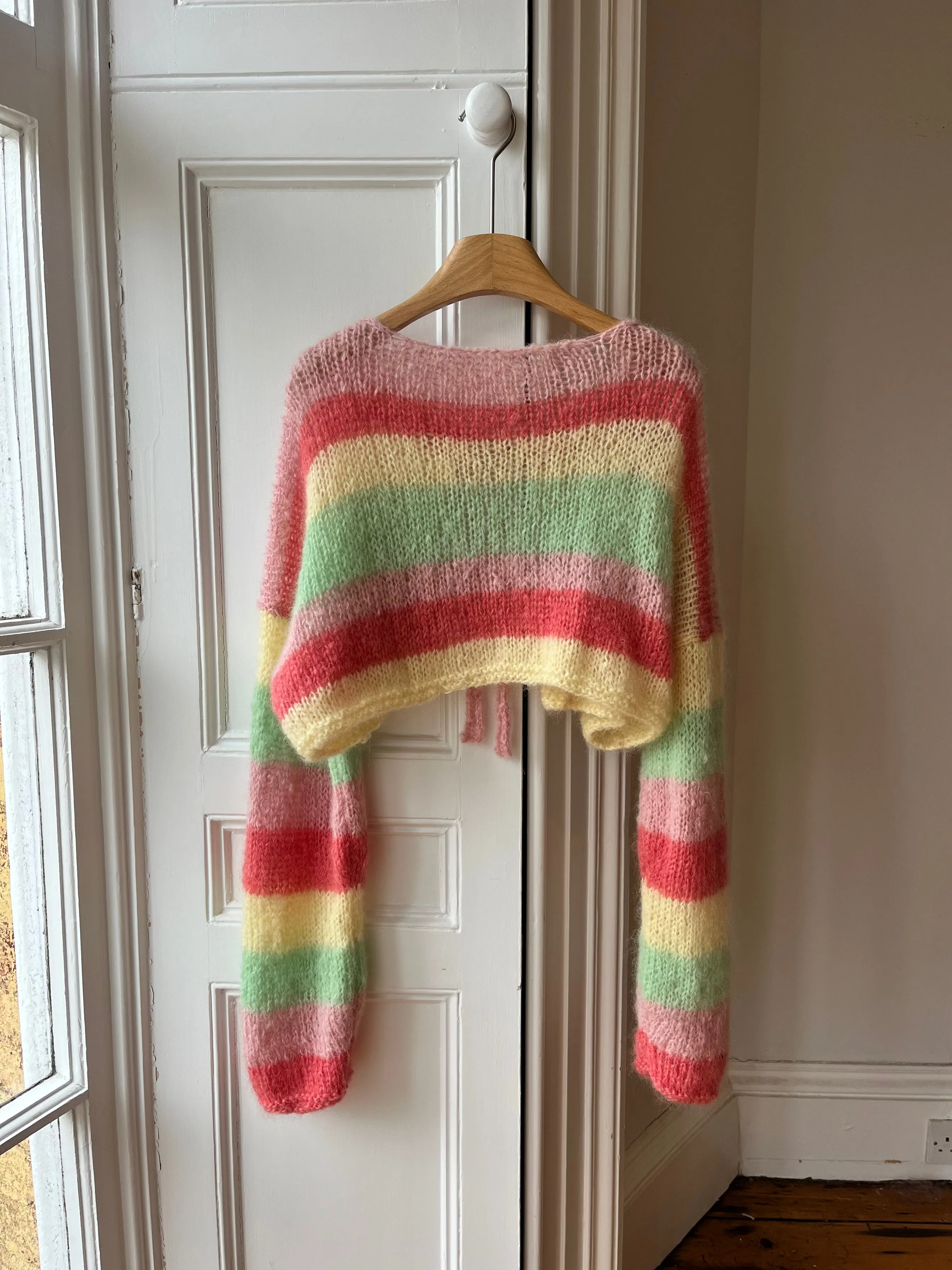 Fluffy Mohair Knit Cardigan (Sample)