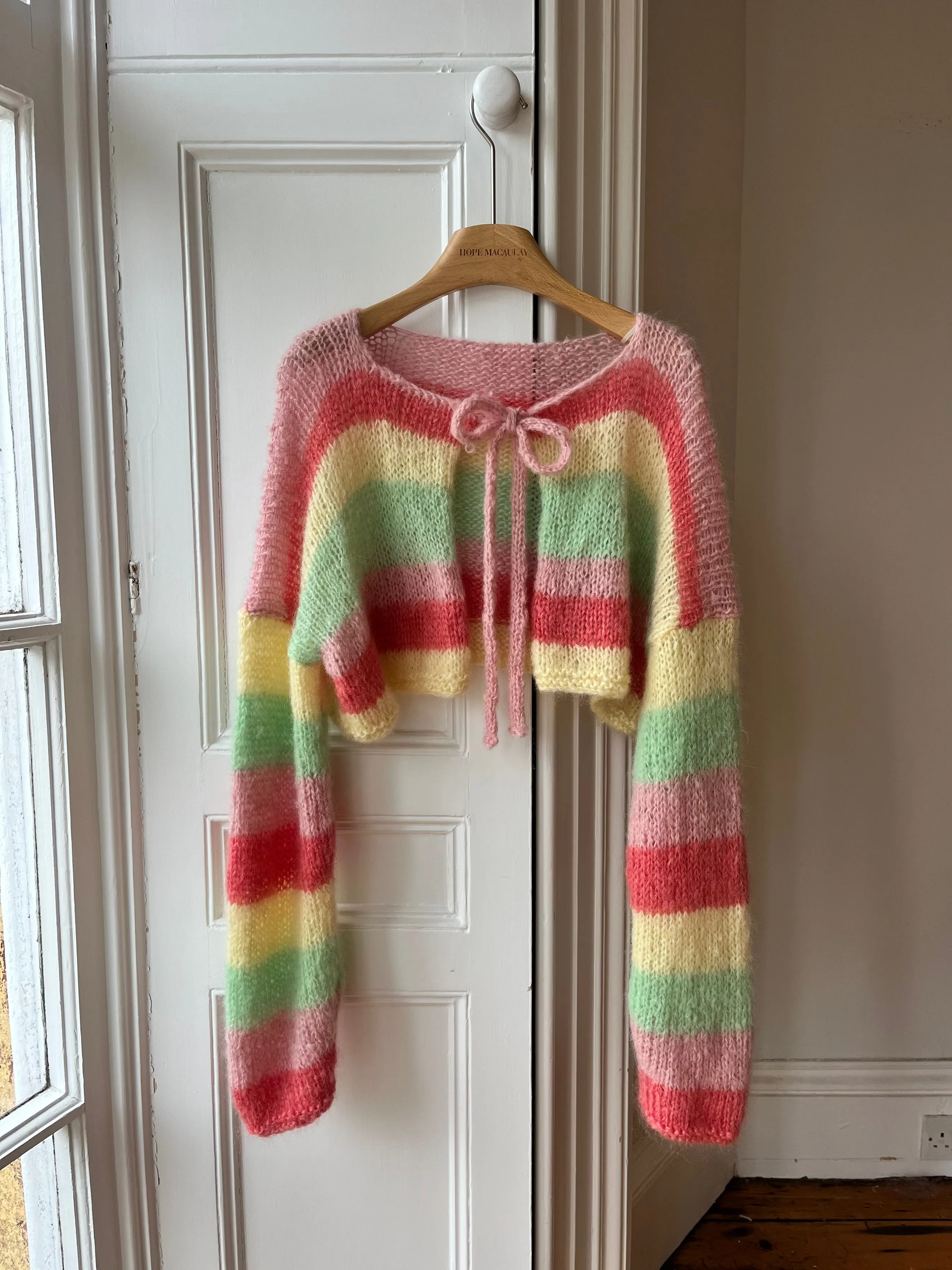 Fluffy Mohair Knit Cardigan (Sample)