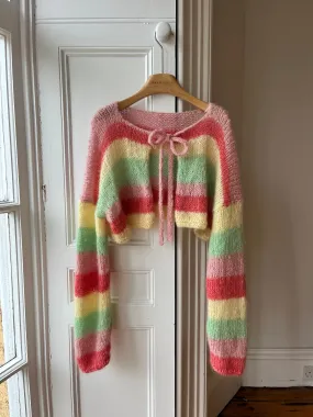 Fluffy Mohair Knit Cardigan (Sample)