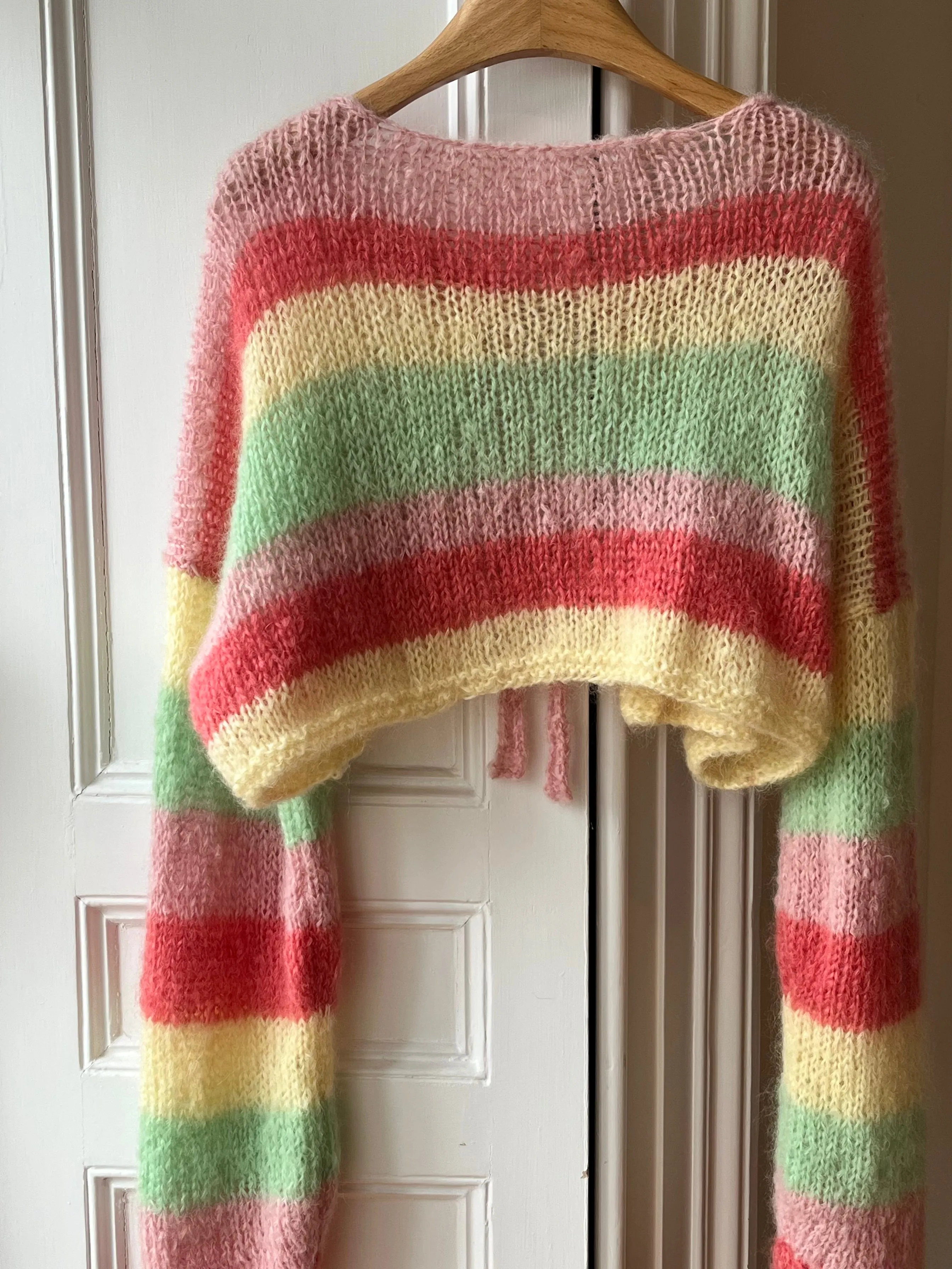 Fluffy Mohair Knit Cardigan (Sample)