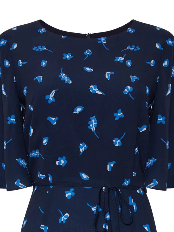 French Connection BHELLE VERONA CREPE MIDI DRESS 71TGC