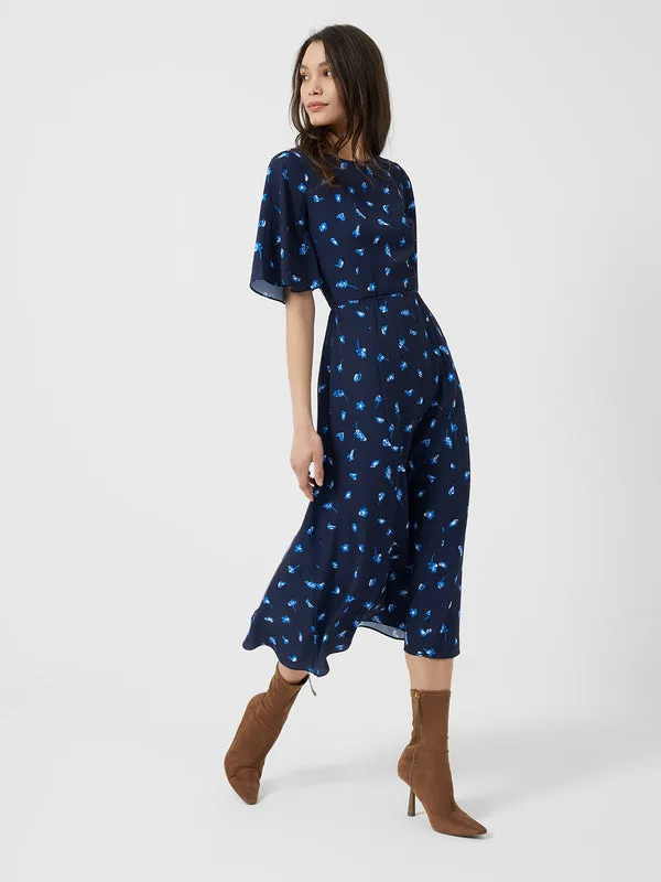 French Connection BHELLE VERONA CREPE MIDI DRESS 71TGC