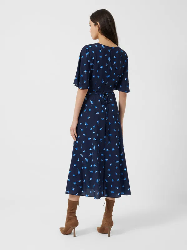 French Connection BHELLE VERONA CREPE MIDI DRESS 71TGC