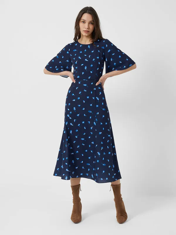 French Connection BHELLE VERONA CREPE MIDI DRESS 71TGC