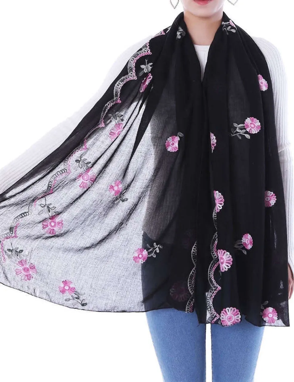 Garden Embroidery Hijabs  
