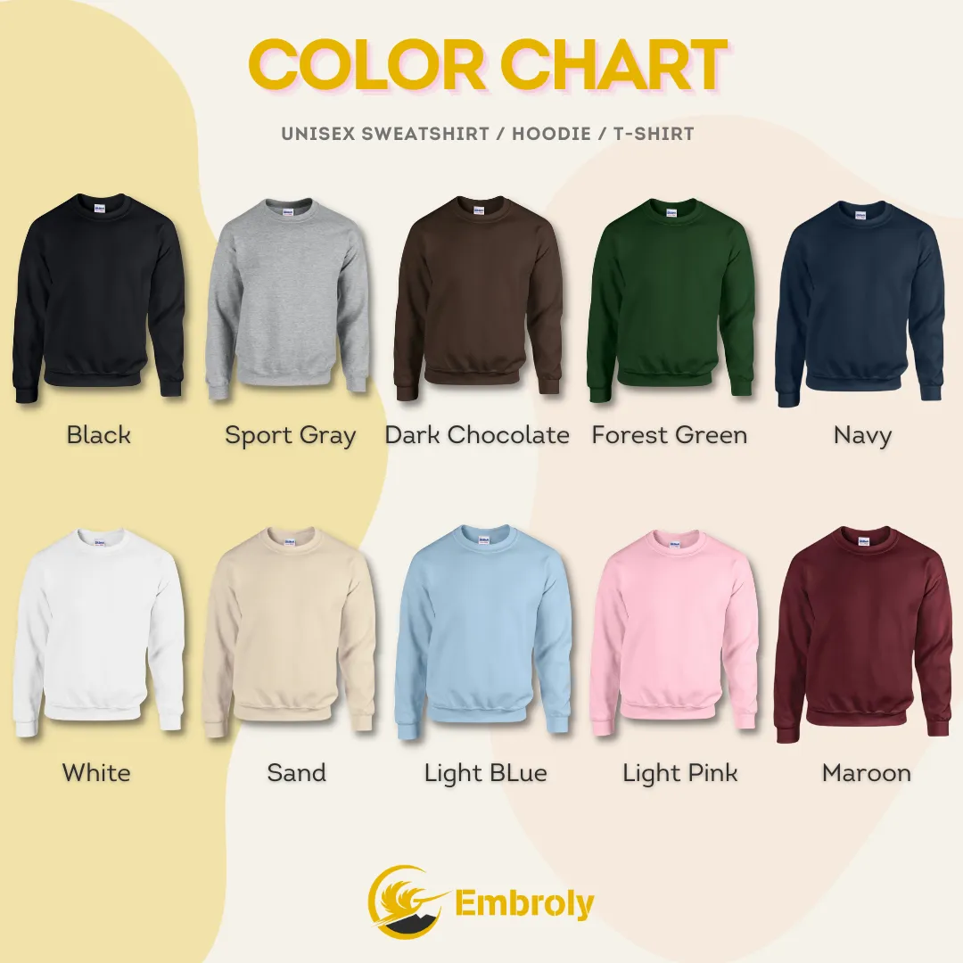 Grandpa Sweatshirt, Custom Grandpa EST Crewneck Embroidered with Kid Name, Grandpa Hoodie