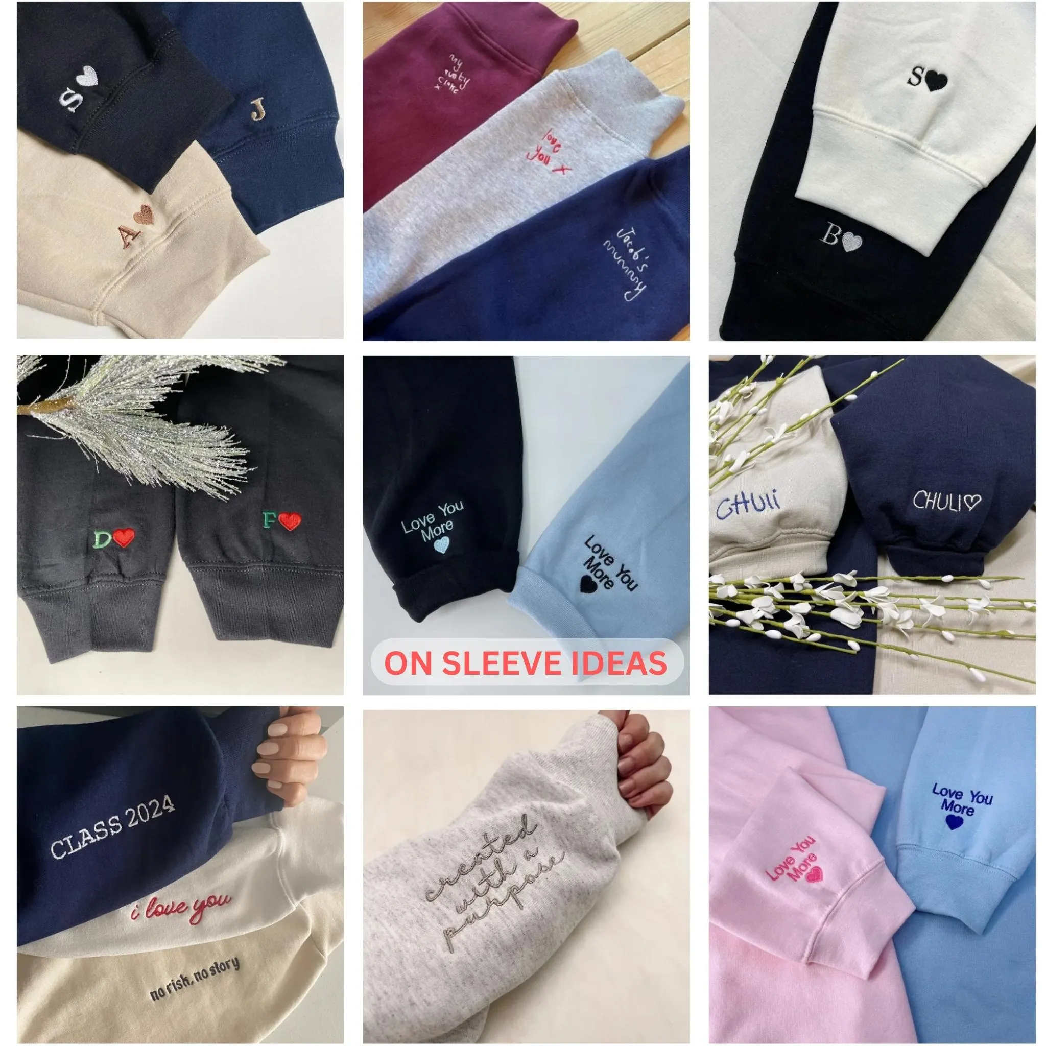 Grandpa Sweatshirt, Custom Grandpa EST Crewneck Embroidered with Kid Name, Grandpa Hoodie