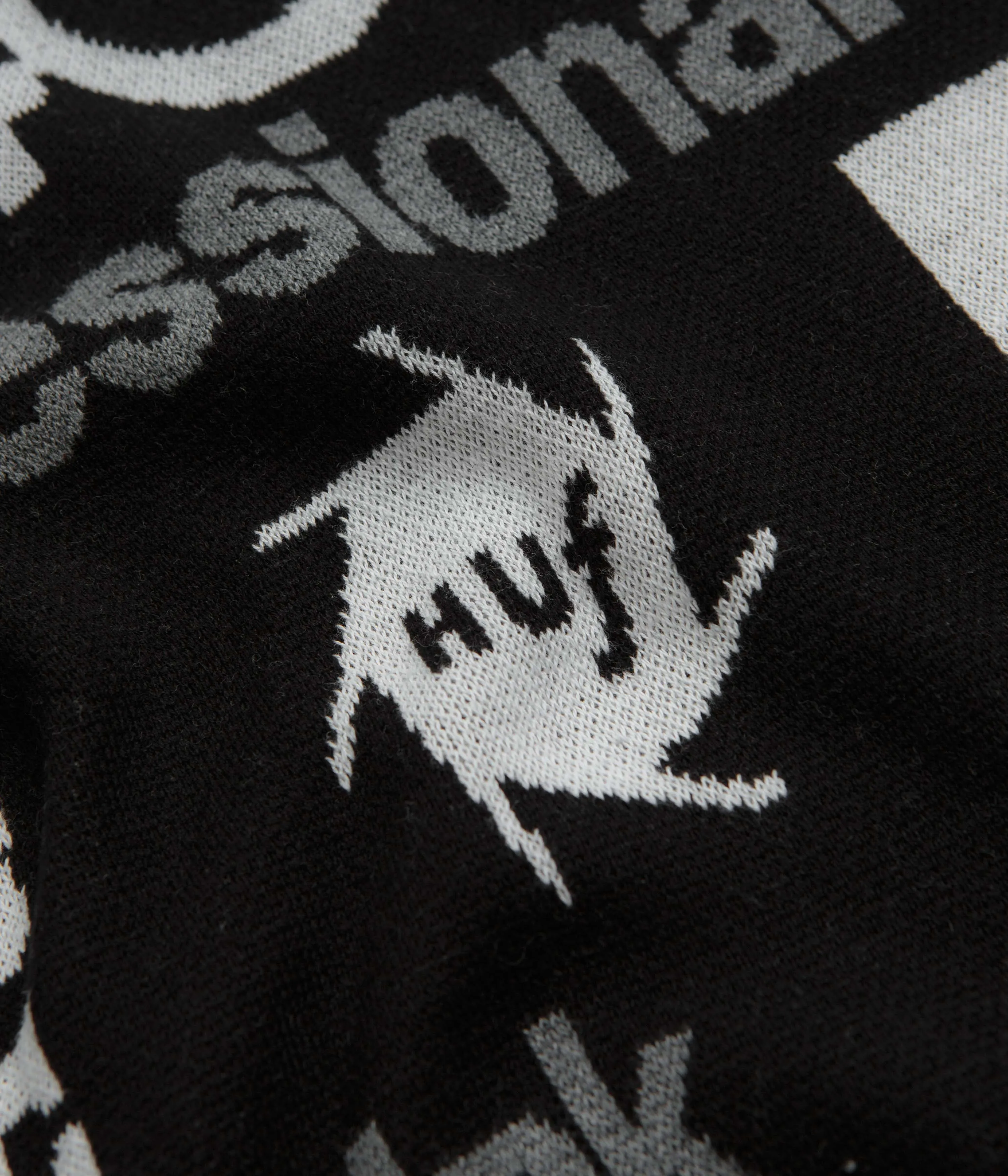 HUF x Kodak Dark Room Jacquard Knit Sweatshirt - Black