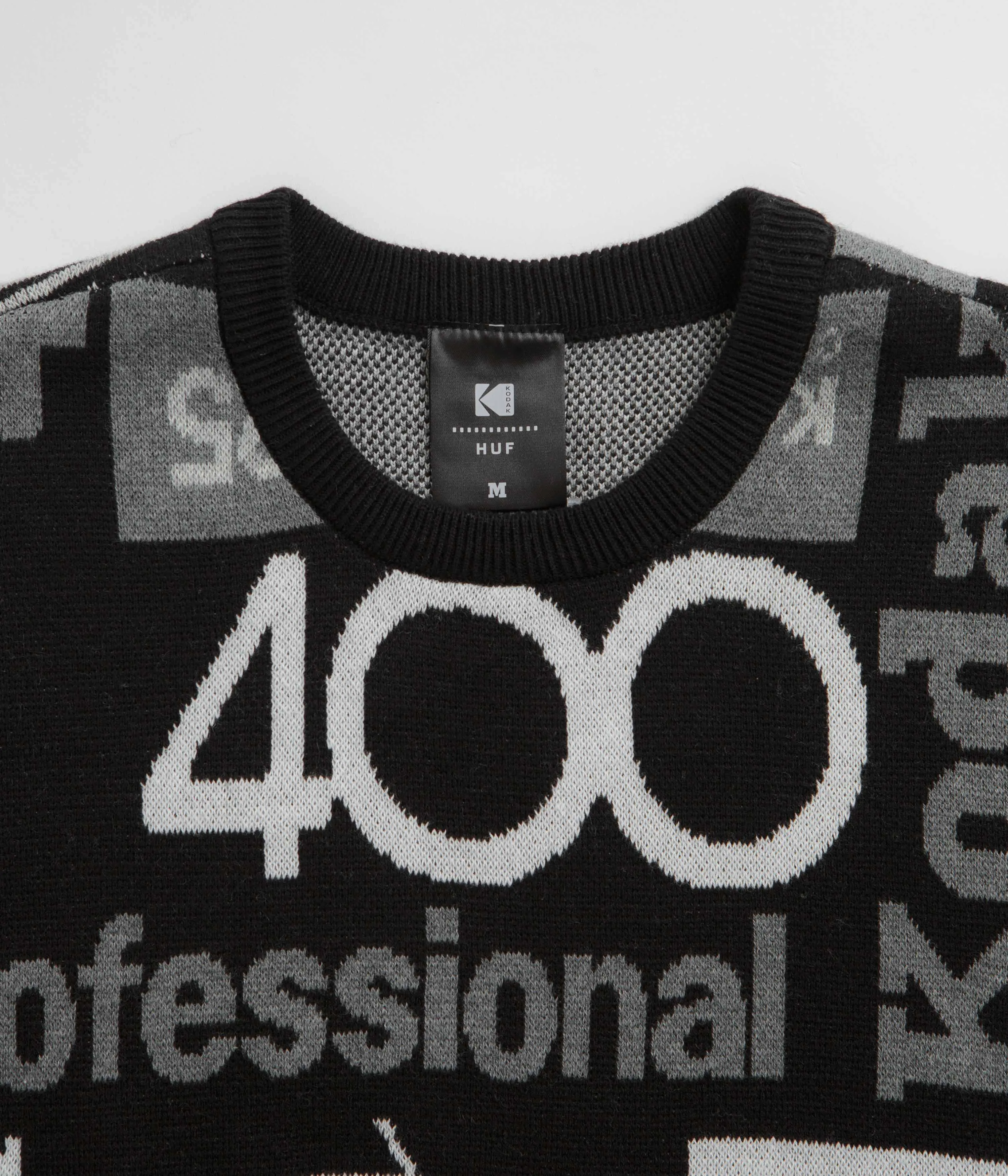 HUF x Kodak Dark Room Jacquard Knit Sweatshirt - Black