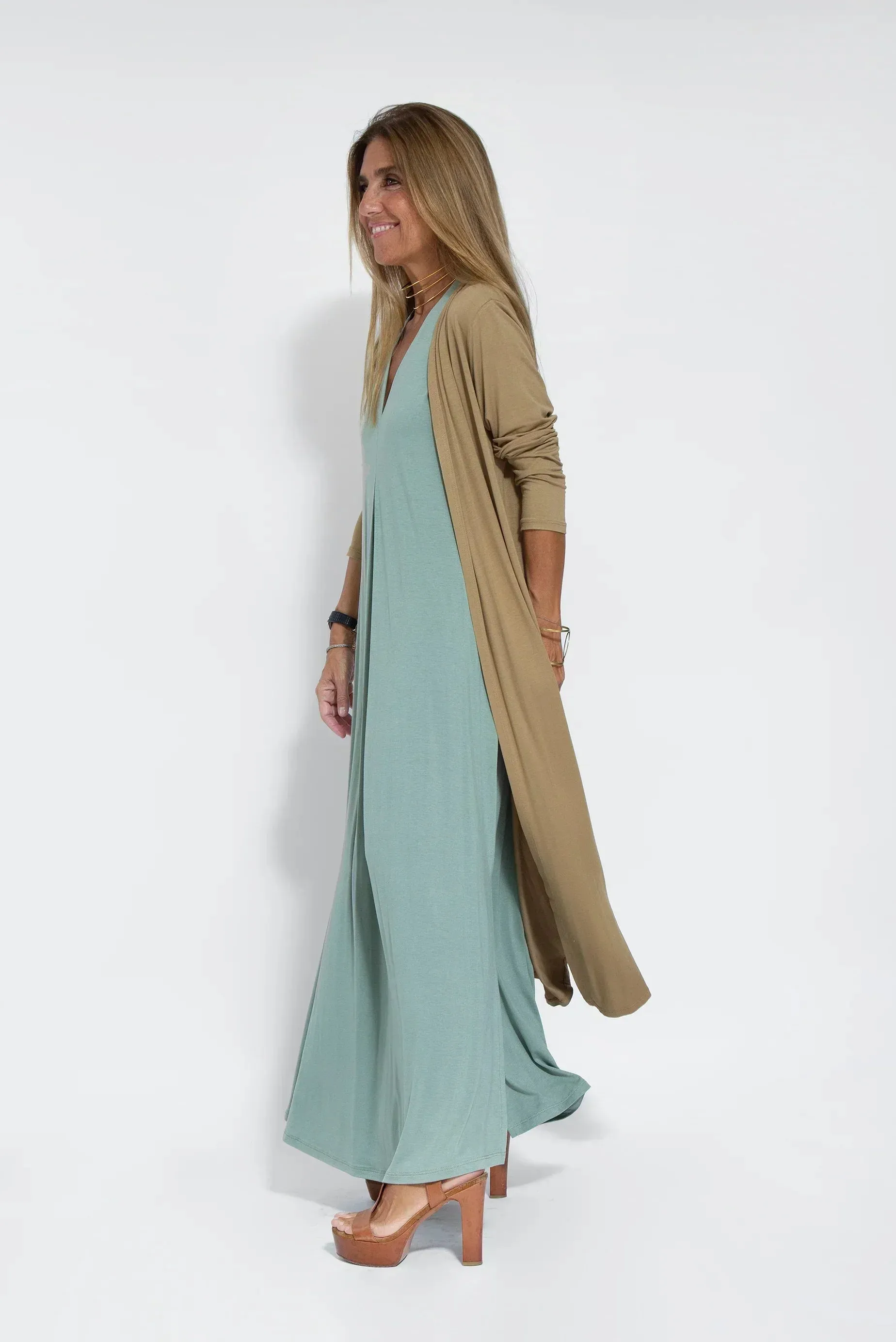 Idina Slimming Dress and Vest Set
