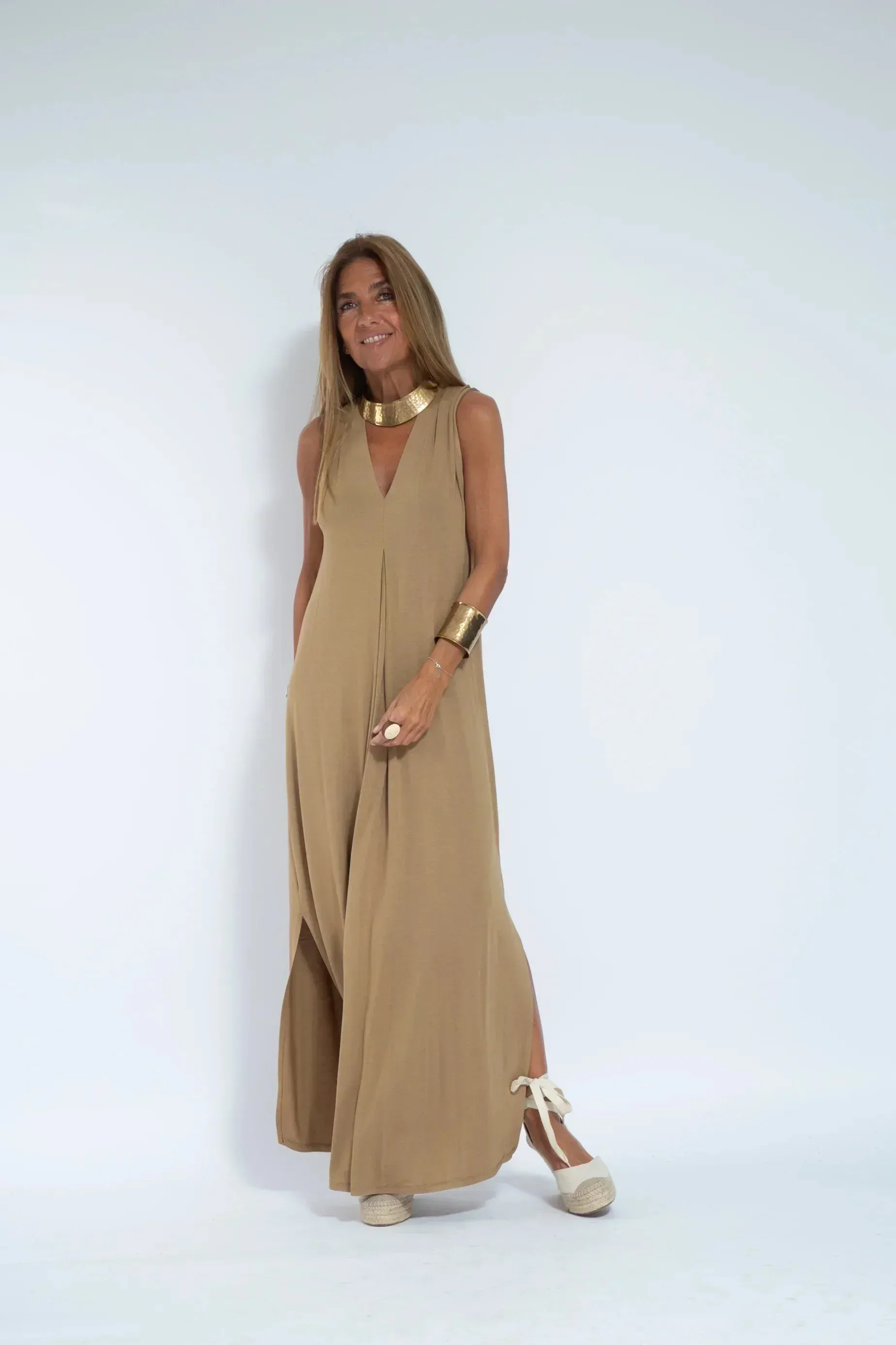 Idina Slimming Dress and Vest Set