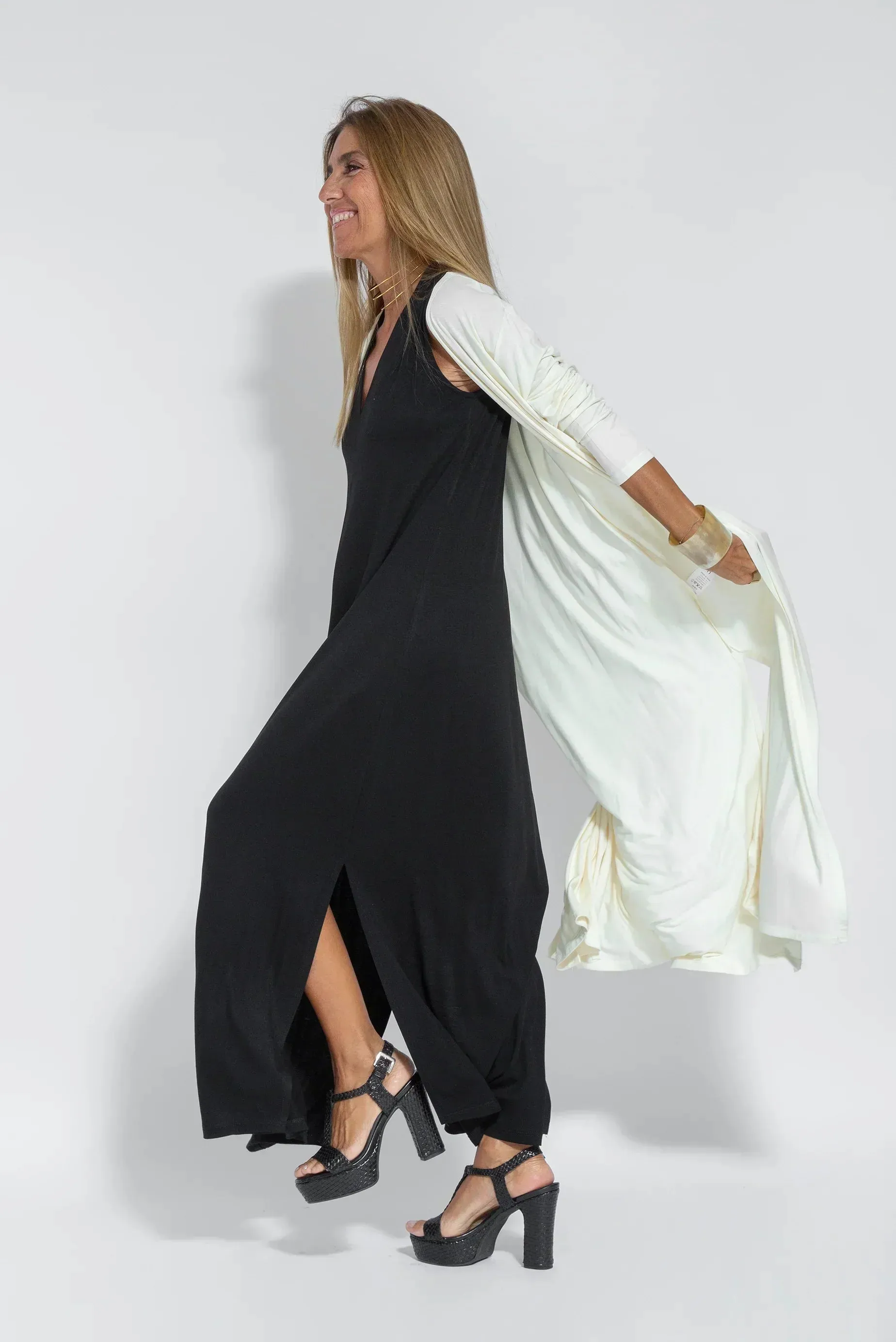 Idina Slimming Dress and Vest Set
