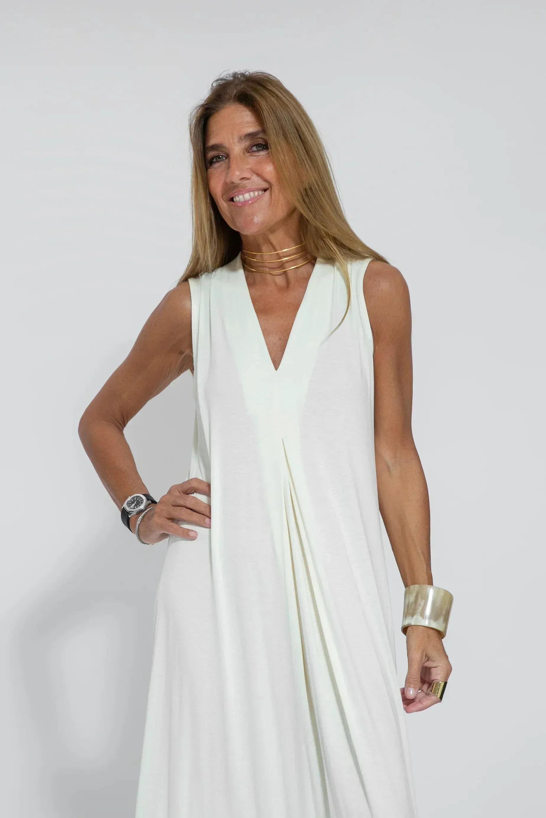 Idina Slimming Dress and Vest Set