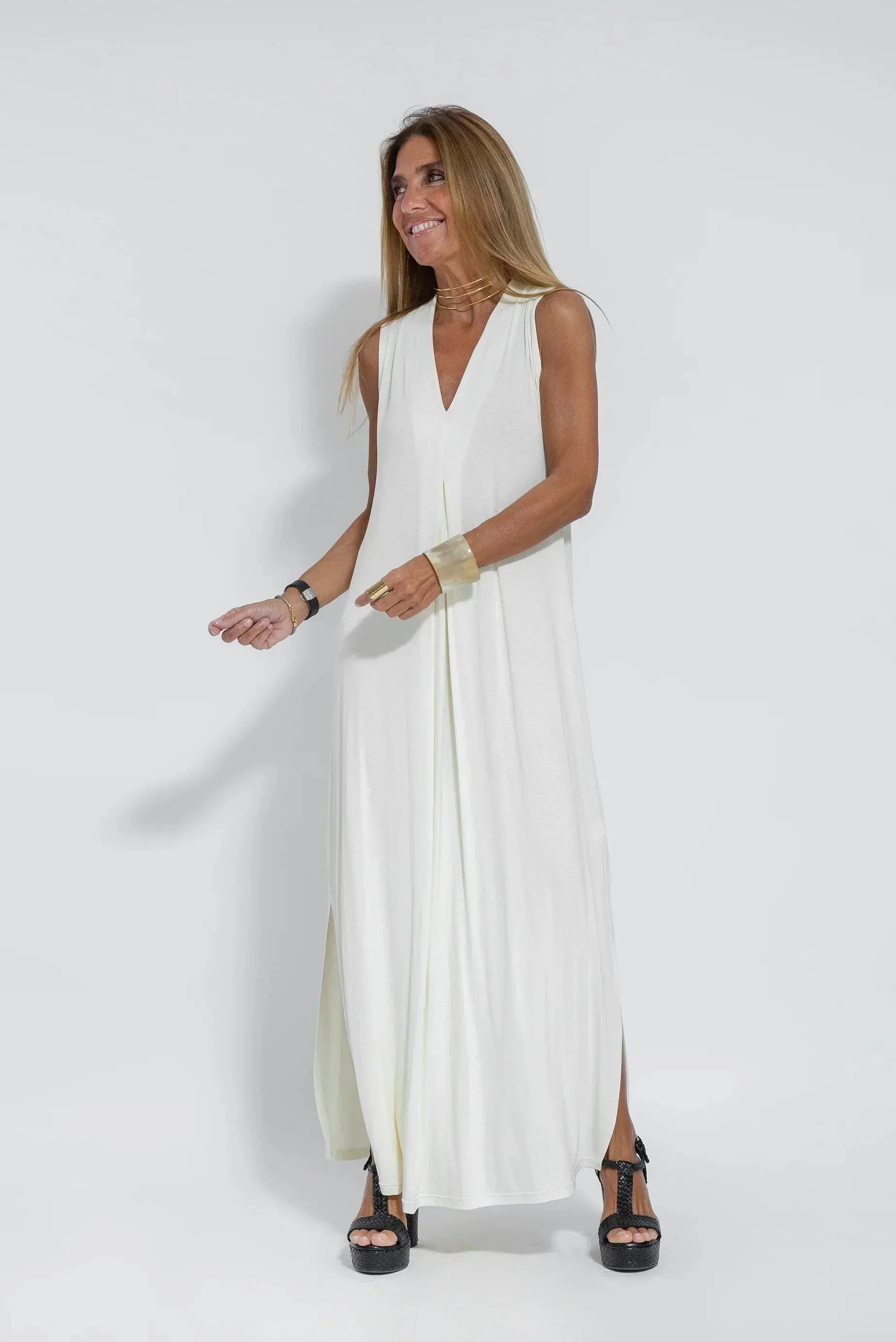Idina Slimming Dress and Vest Set