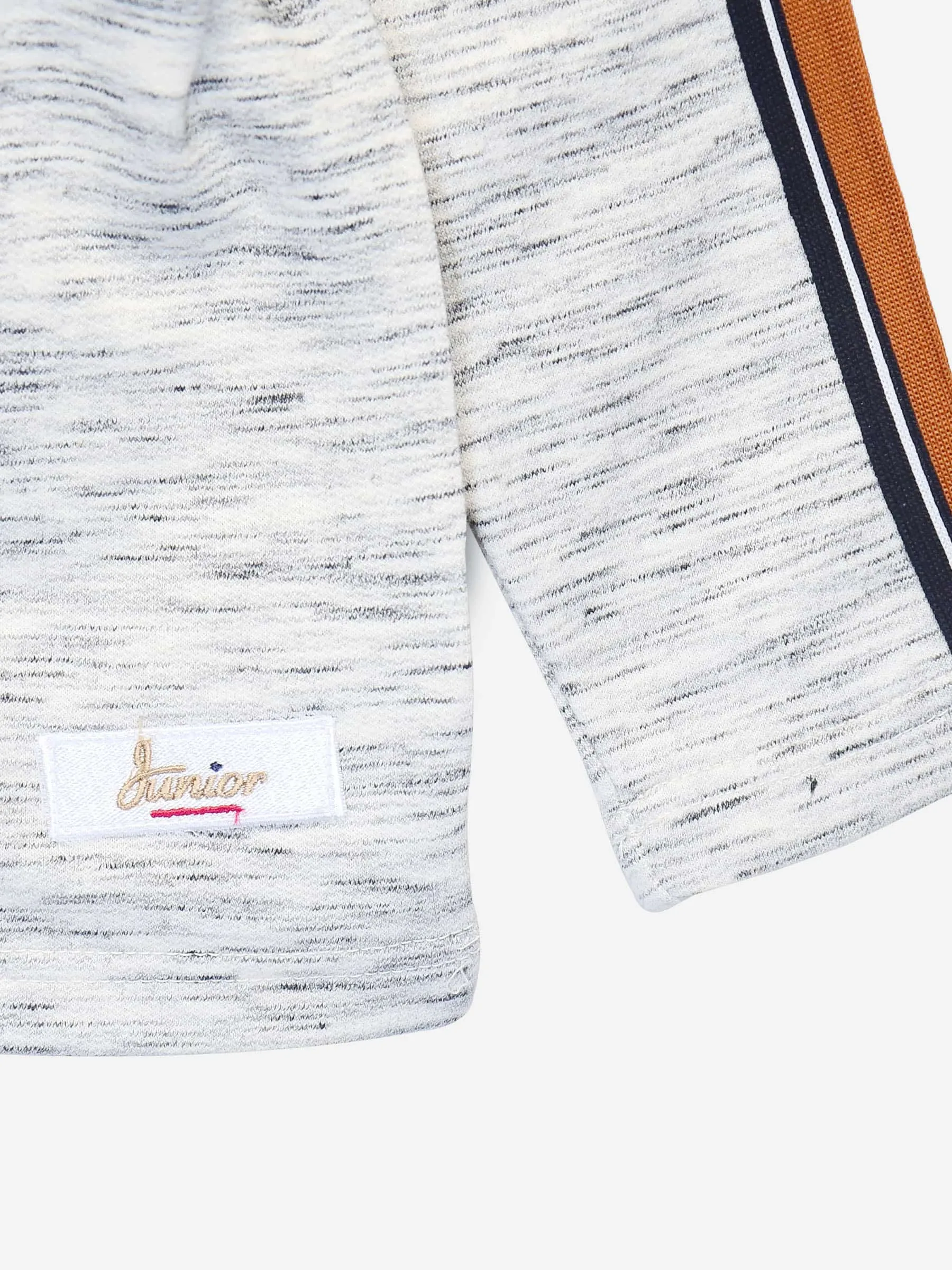 Inject Patterned Sweatshirt With Orange Stripe Detailing