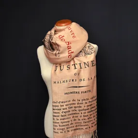 Justine, ou Les Malheurs de la Vertu by Marquis de Sade Shawl Scarf Wrap  (French Version)