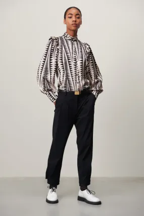 Kim Blouse | White Black