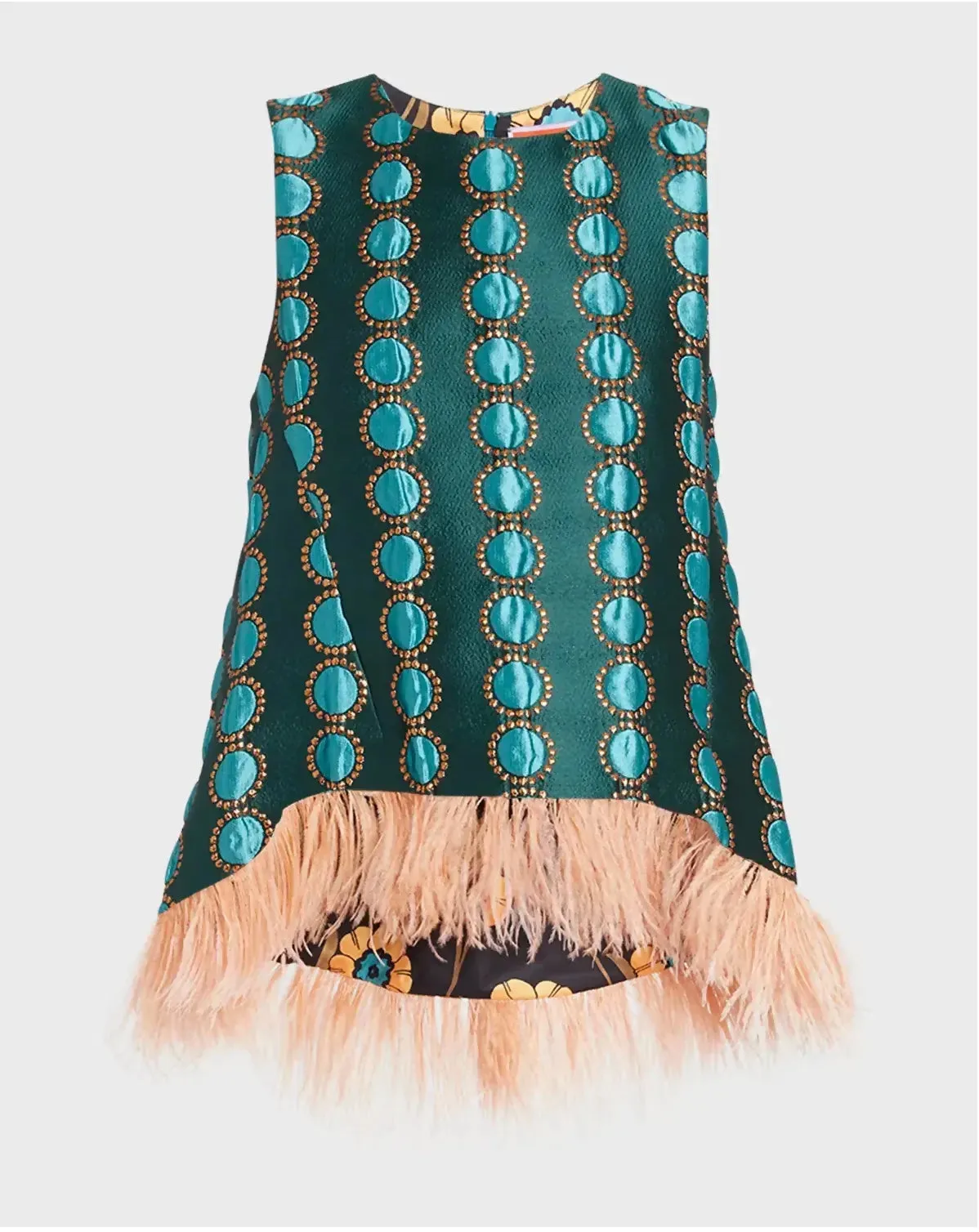 La Doublej La Scala Feather Trimmed Top & Hendrix Pants Size 8