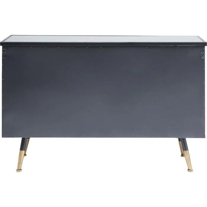 La Gomera Black Metal/Glass Sideboard