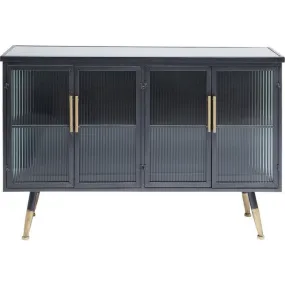 La Gomera Black Metal/Glass Sideboard