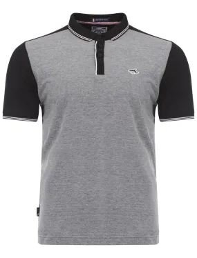Le Shark Brewer black polo shirt