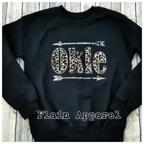 Leopard Okie Arrow Sweatshirt