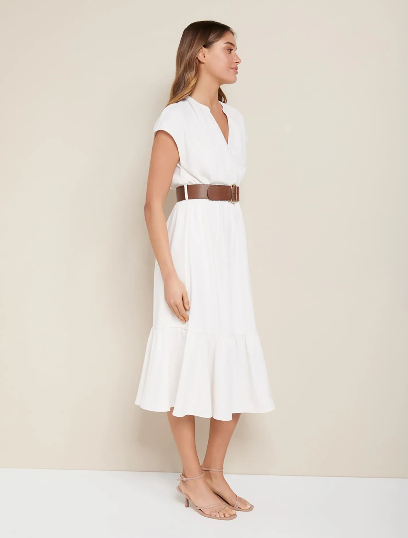 Lola Belted Midi Dress