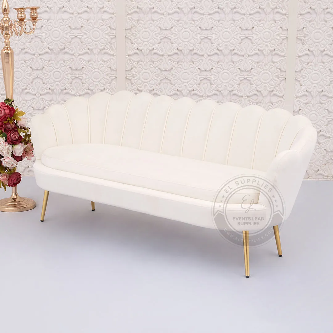 LULU Sofa White Three-Seater