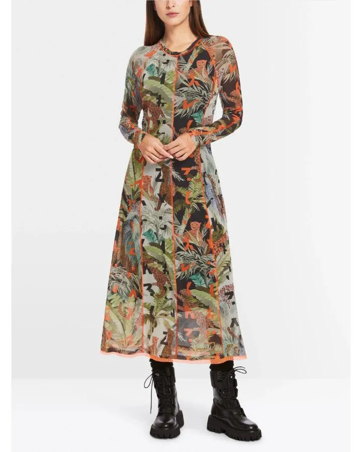Marc Cain Printed Mesh Dress