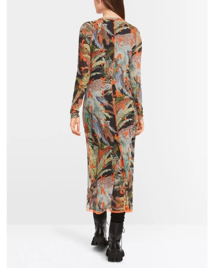 Marc Cain Printed Mesh Dress