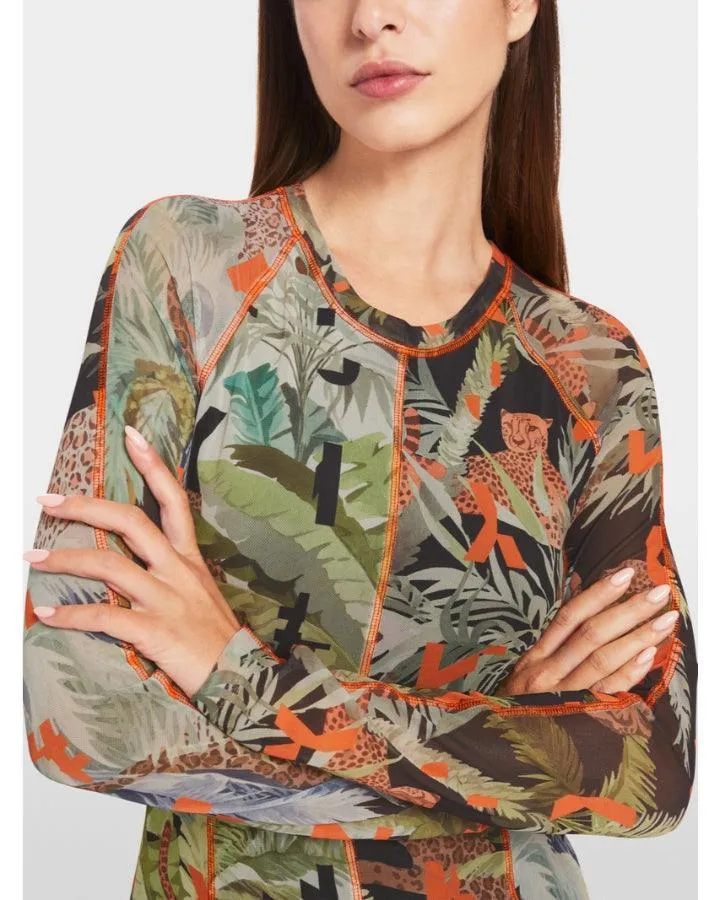 Marc Cain Printed Mesh Dress
