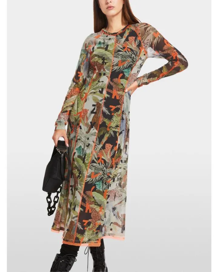 Marc Cain Printed Mesh Dress