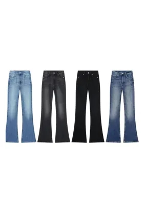 ‘Margarita’ Mid-Rise Long Flared Jeans