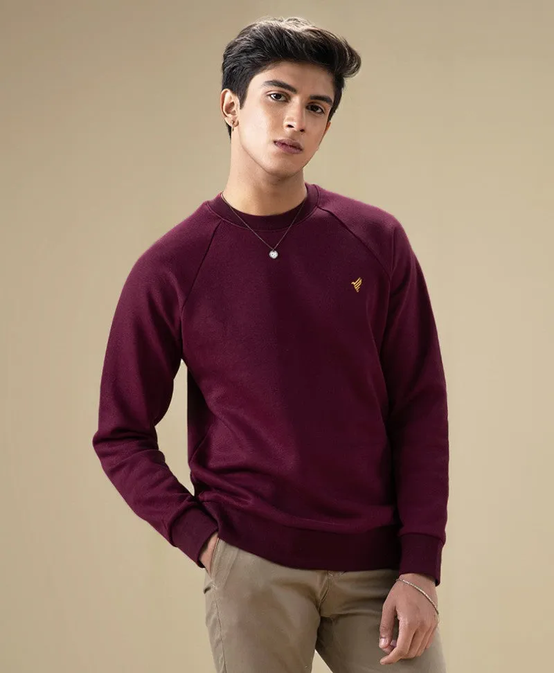 Maroon Raglan Sweatshirt