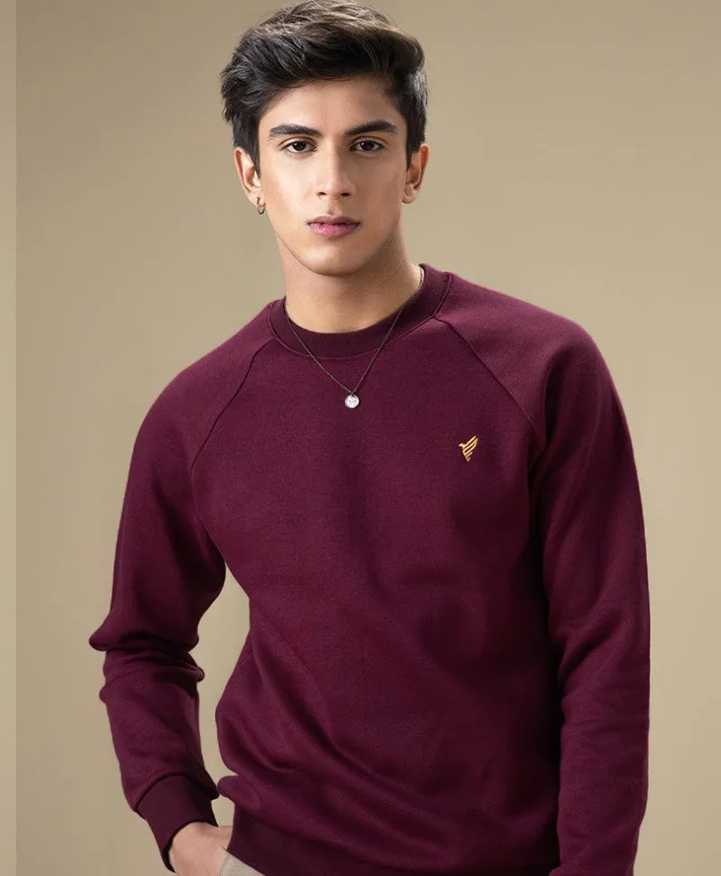 Maroon Raglan Sweatshirt