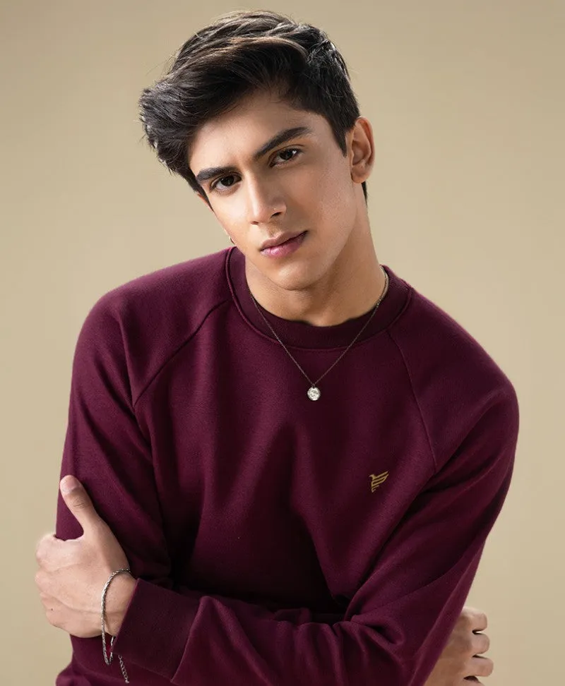 Maroon Raglan Sweatshirt