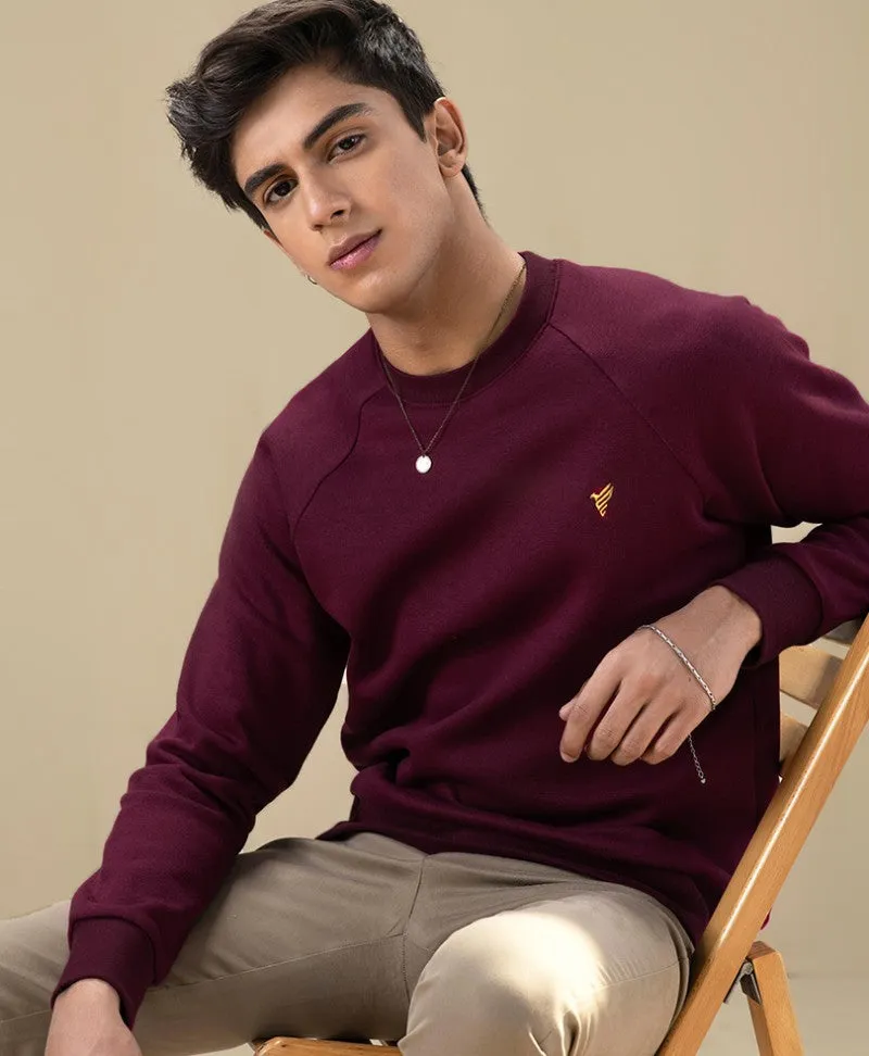 Maroon Raglan Sweatshirt