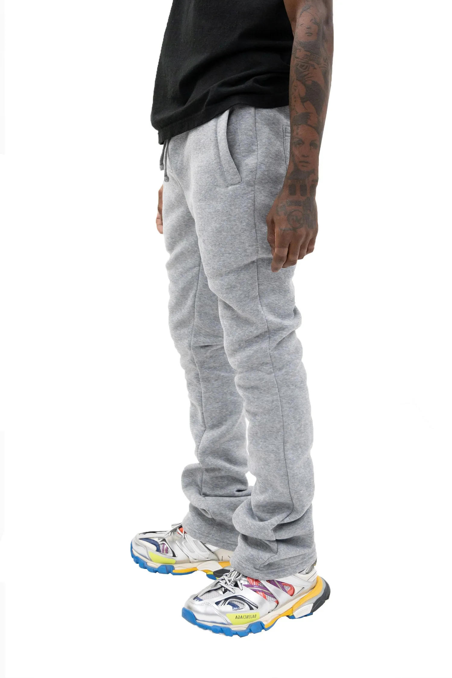 Men's Essential Flared Stacked Fleece Sweat Pants