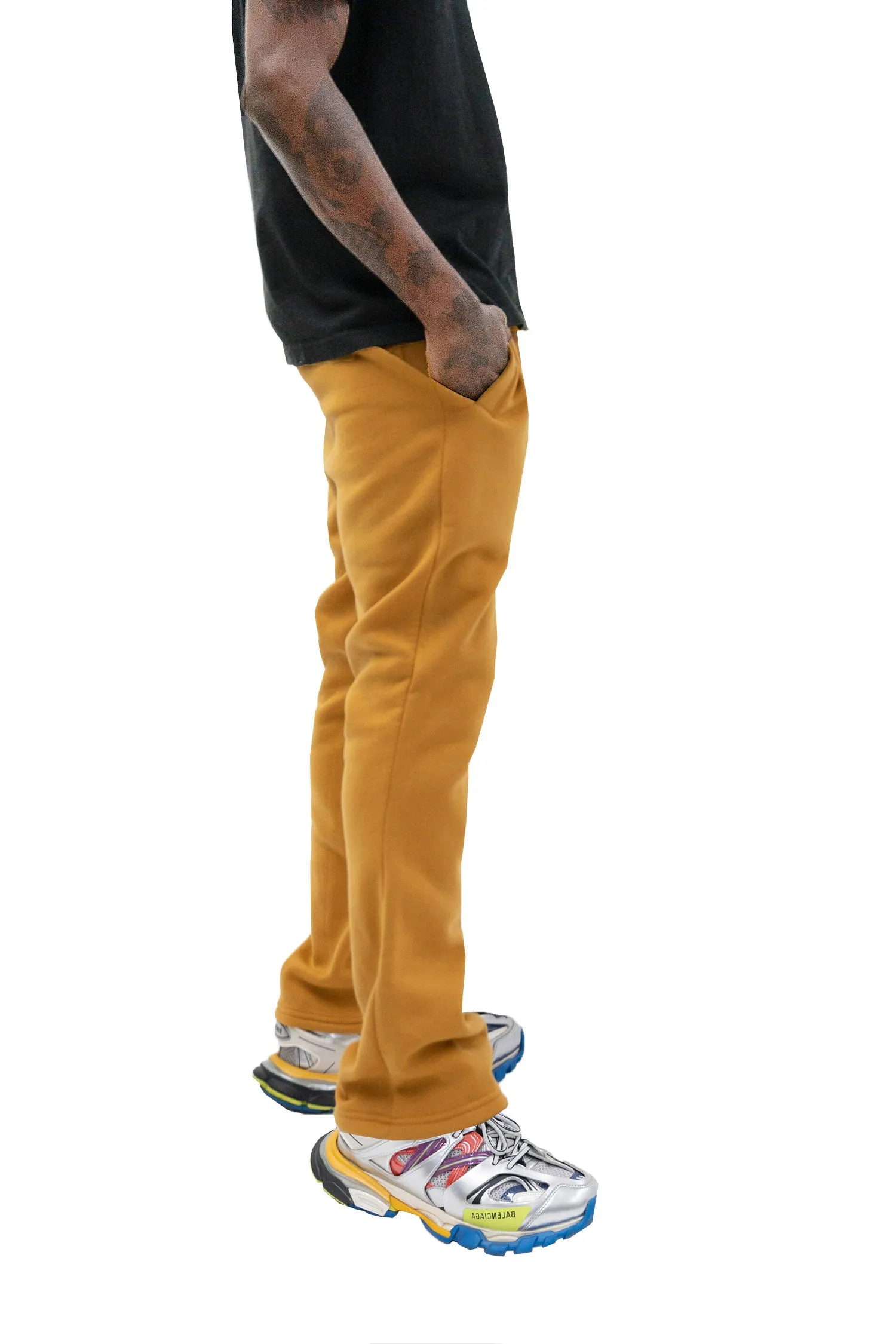 Men's Essential Flared Stacked Fleece Sweat Pants