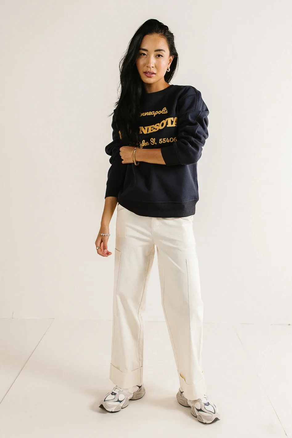 Minnesota Embroidered Sweatshirt - FINAL SALE