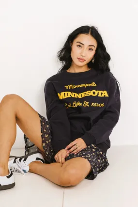 Minnesota Embroidered Sweatshirt - FINAL SALE