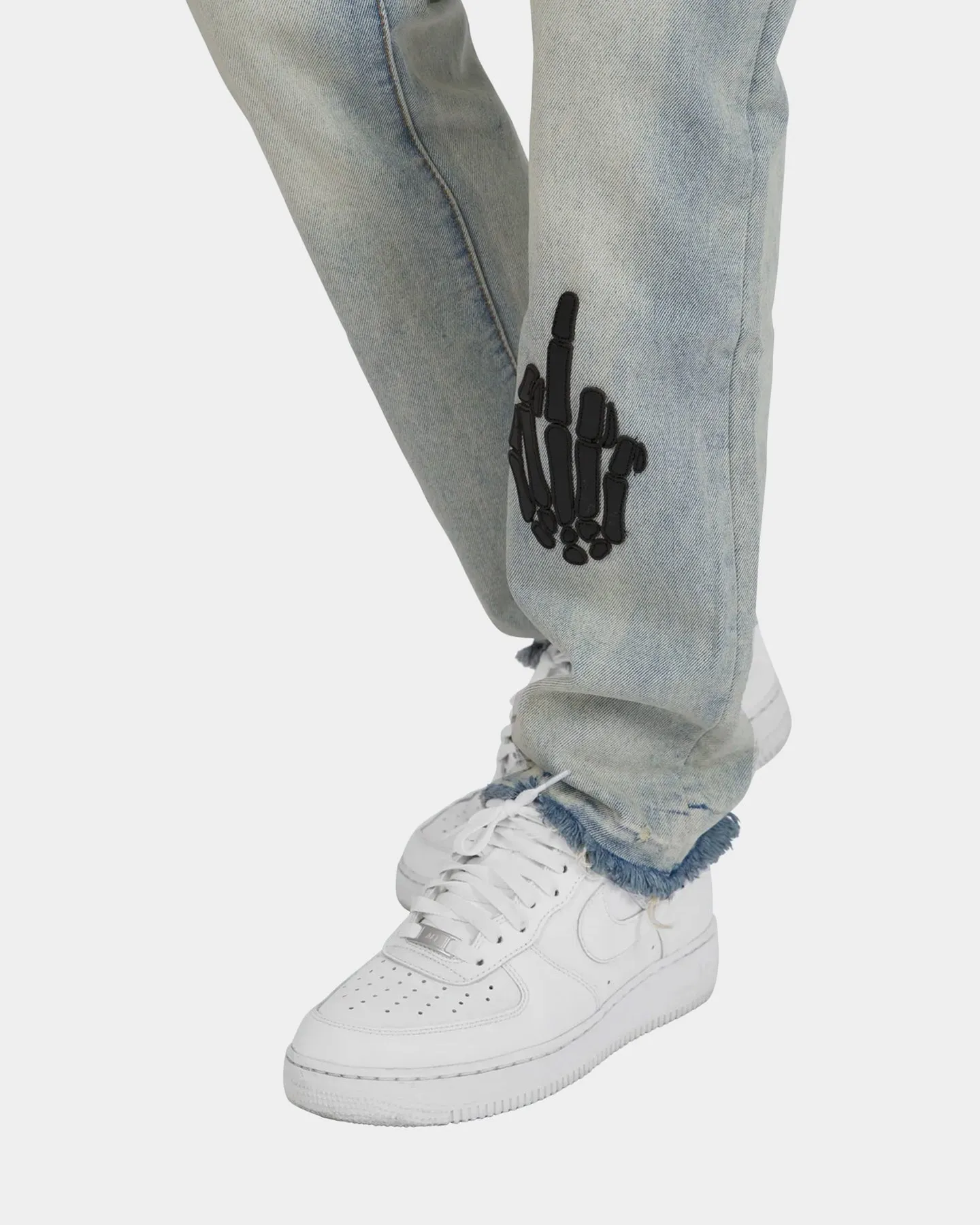 MNML D272 Skeleton Denim Jeans Blue/Black