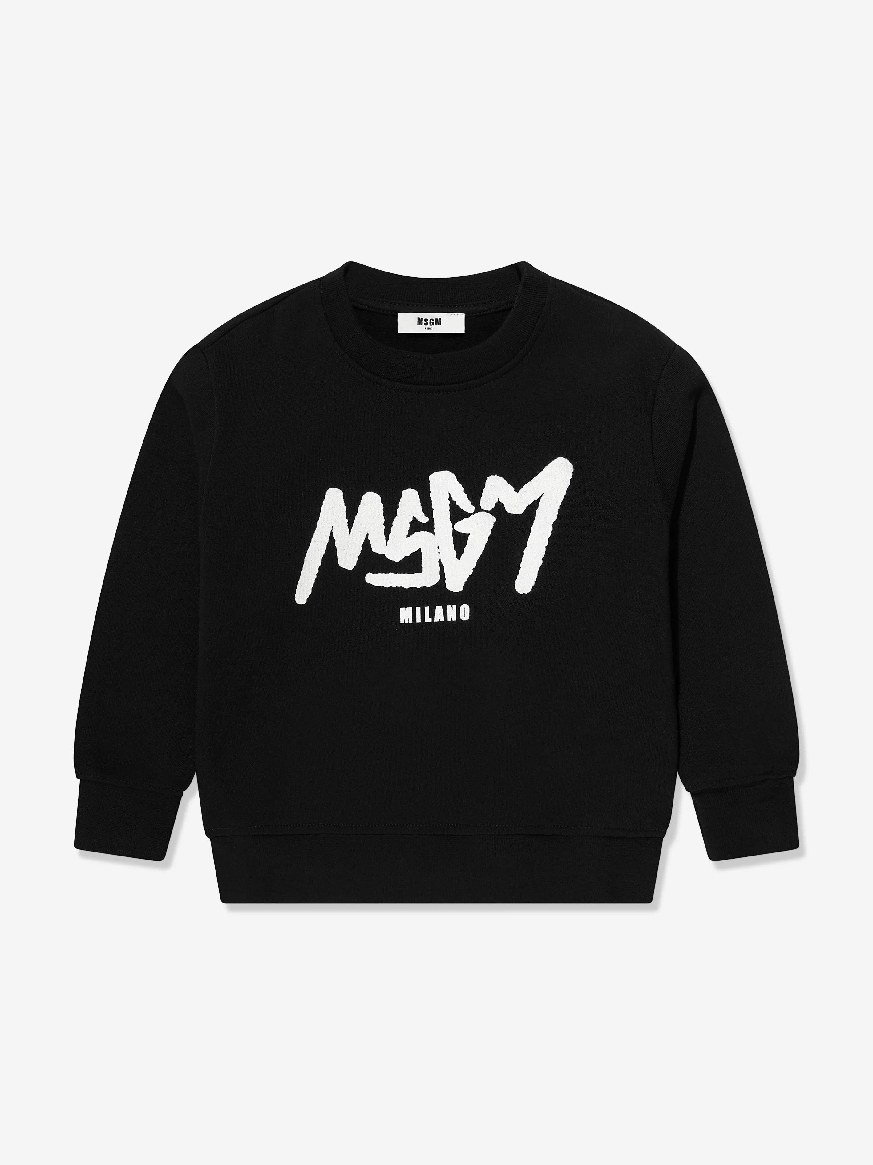 MSGM Boys Logo Sweatshirt in Black