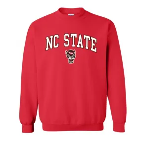 NC State Wolfpack Red Signature Wolfhead Crewneck Sweatshirt