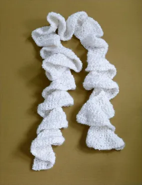 North Pole Ruffle Scarf (Crochet)