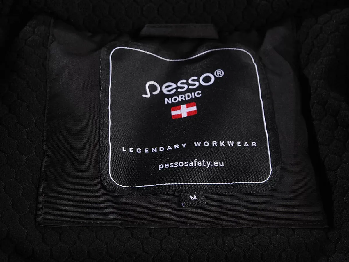 NOVA_OR, WATERPROOF WINTER JACKET PESSO NOVA, BLACK ORANGE